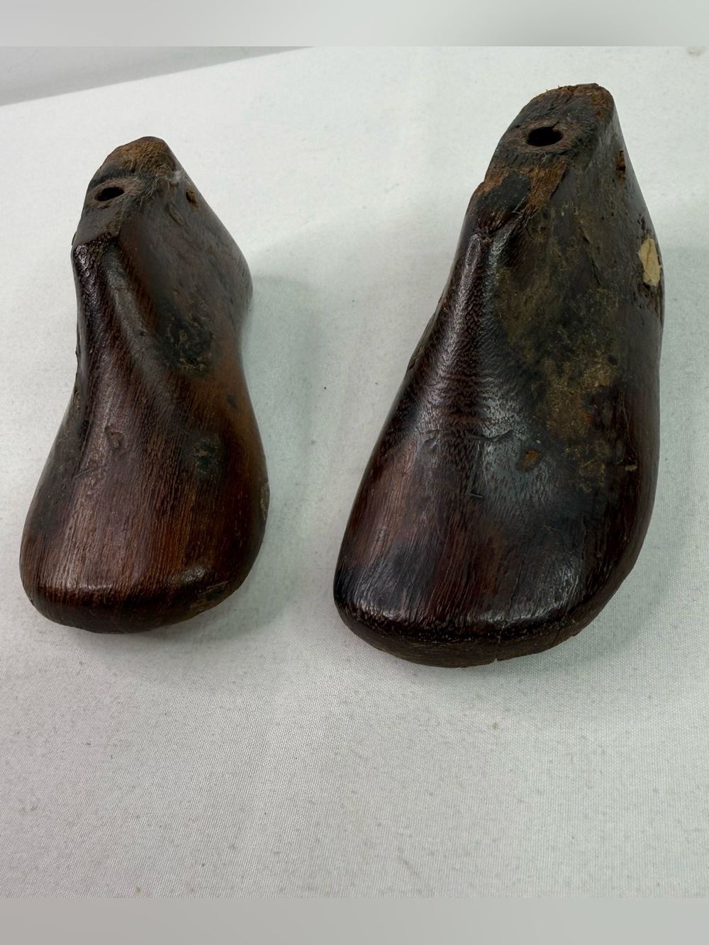 Vintage Wooden Cobblers Mold Infant Shoe Hand Carved